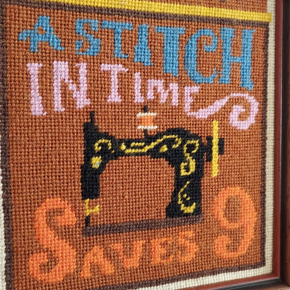 A Stitch In Time Saves 9 ebroidered picture - Picture 2 of 3